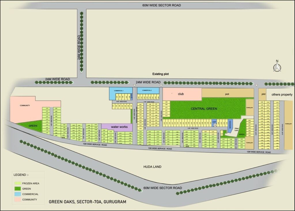 BPTP Green Oaks Sector 70A Gurgaon Master Plan