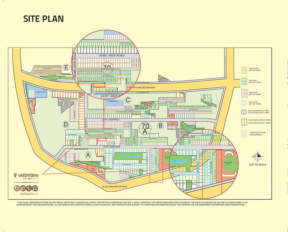 BPTP VISIONNAIRE VILLAS Sector 70-A Gurgaon master plan